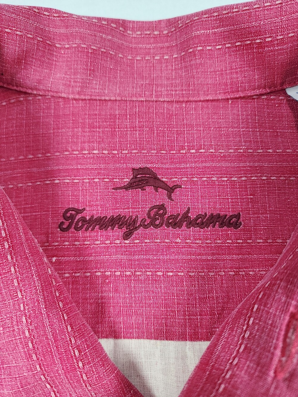 Tommy Bahama 100% Silk Hawaiian Aloha Camp Shirt Pink Floral XL - Picture 2 of 10